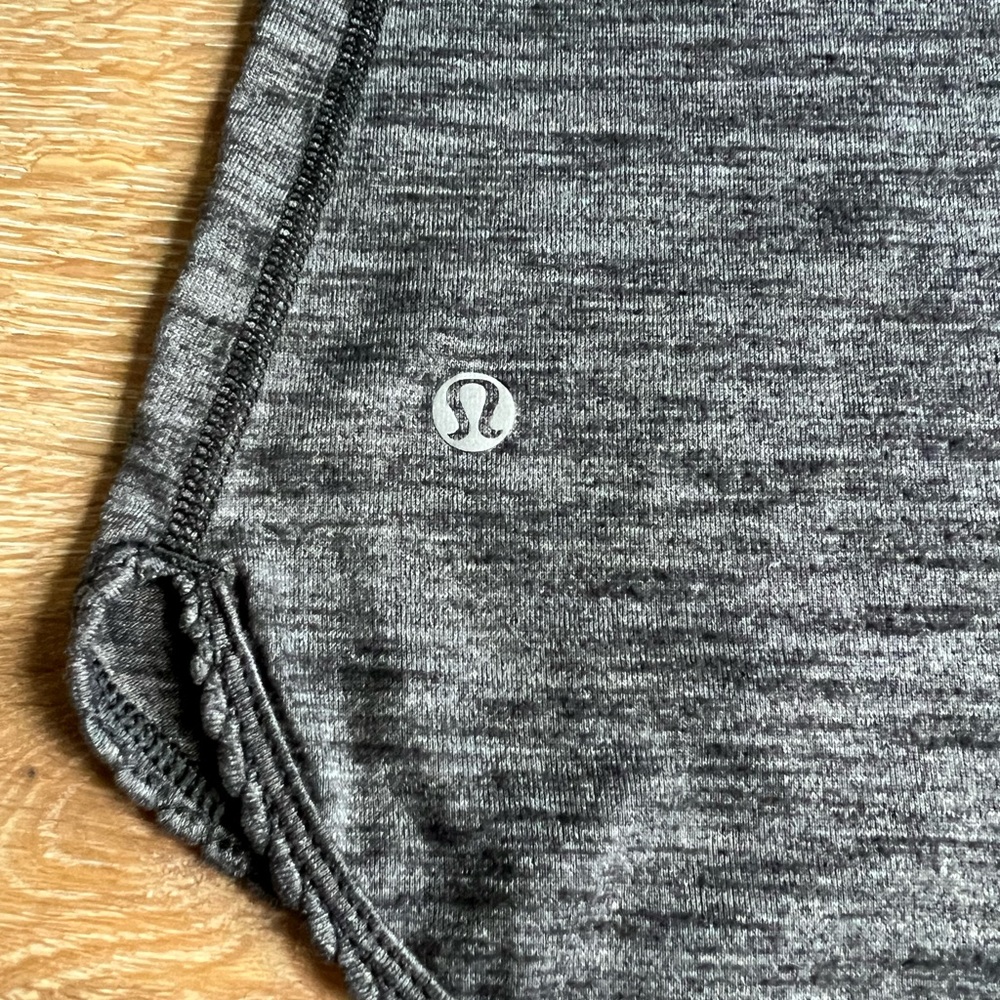 Lululemon Racerback Tank Top Singlet Charcoal Heathered Dark Gray